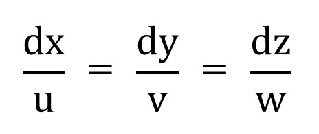 流線の方程式